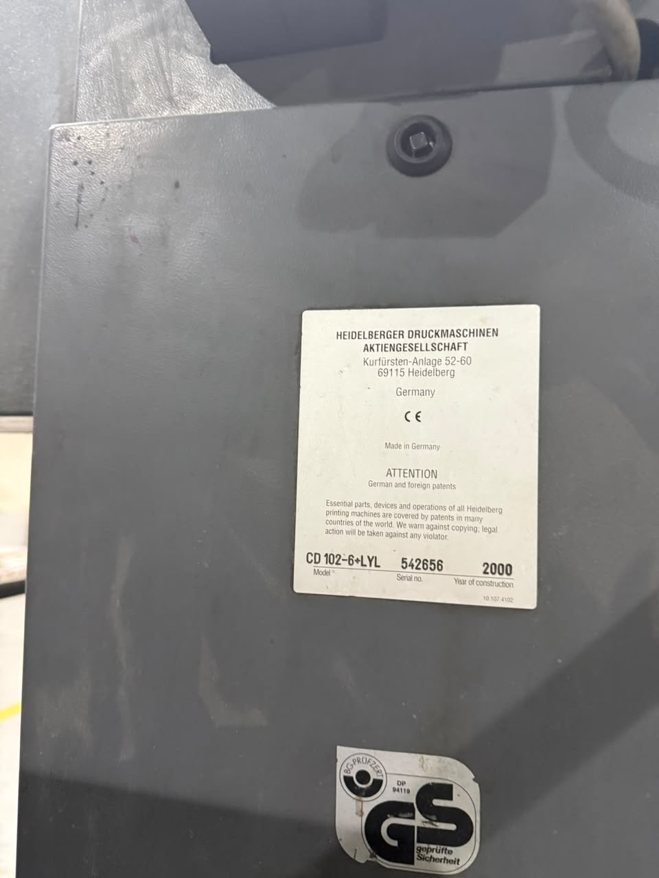 Heidelberg CD 102-6 LYL (2000)